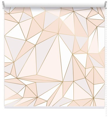 Houseart Ροζ γεωμετρικό μοτίβο, Line Art, Ρολοκουρτίνες, 100 x 42 εκ.